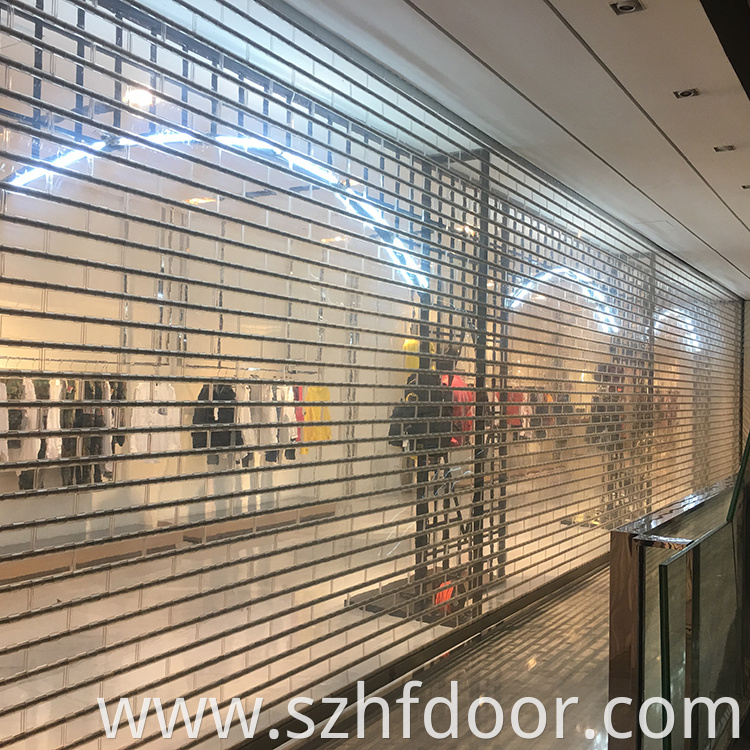 Pvc Crystal Shutter Door